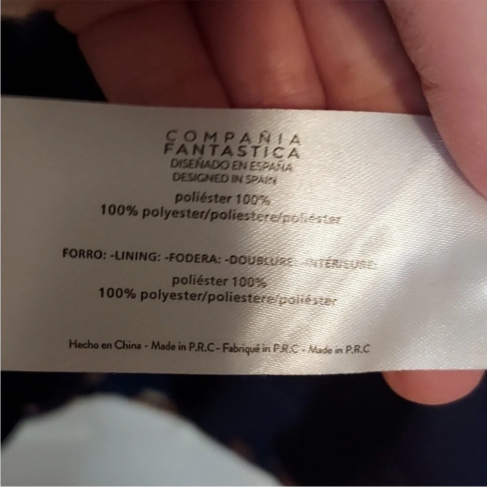 Compania Fantastica Sumo Cat Print Puffer Coat size Large - Picture 9 of 16